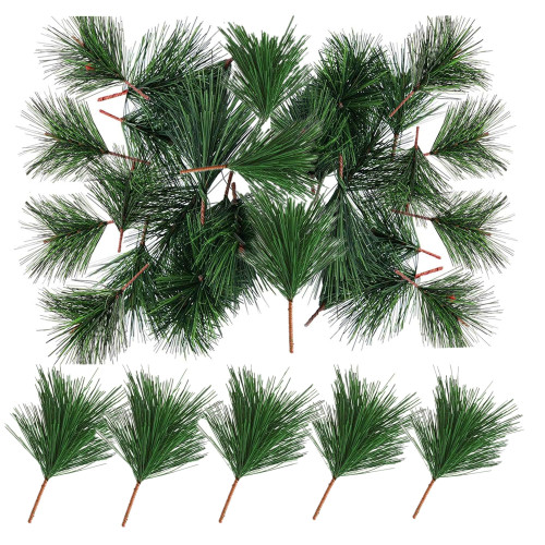 alfyng 60 Packs Artificial Green Pine Needles Branches, Fake Small Pine Twigs Stems Picks Greenery Plants for DIY Christmas Garland Wreath Thanksgiving Home Holiday Decoration alfyng 60 Packs Artificial Green Pine Needles Branches, Fake Small Pine Twigs Stems Picks Greenery Plants for DIY Christmas Garland Wreath Thanksgiving Home Holiday Decoration