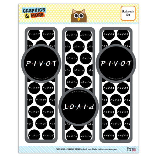 Friends Pivot Set of 3 Glossy Laminated Bookmarks