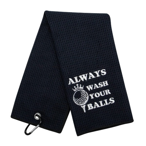 Acebirdie Golf Towel Always Wash Your Balls (Always WASH Your Balls)