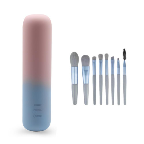 Makeup Brush Holder+8pcs Makeup Brush SetTravel MakeUp Brush Organizer, Silicone Cosmetic Make up Bag Makeup Brush Cover Case for Travel Size Toiletries, Small Magnetic Travel (Powder basket-01) Makeup Brush Holder+8pcs Makeup Brush SetTravel MakeUp Brush Organizer, Silicone Cosmetic Make up Bag Makeup Brush Cover Case for Travel Size Toiletries, Small Magnetic Travel (Powder basket-01)