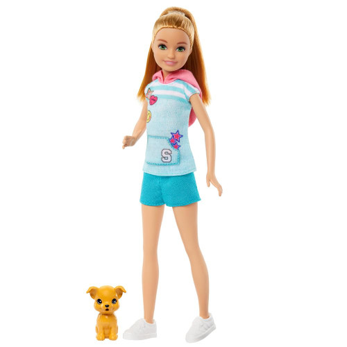 Barbie Stacie Doll with Pet Dog, From Barbie and Stacie to the Rescue Movie Toys, Blonde Hair Doll Barbie Stacie Doll with Pet Dog, From Barbie and Stacie to the Rescue Movie Toys, Blonde Hair Doll
