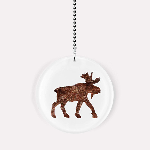 Gotham Decor Woodland Moose Silhouette Fan/Light Pull