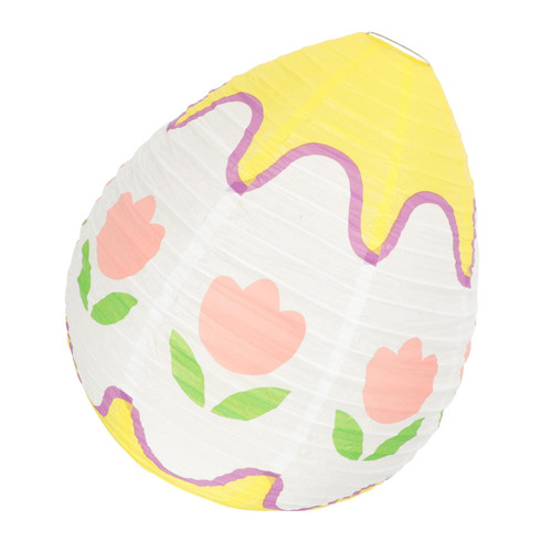 UKCOCO 2pcs Easter Lantern Paper Lanterns Easter Scene Layout Prop Spring Party DIY Paper Party Decoration Props Easter Decorlantern Easter Bunny Lantern Eggs Wrought Iron Folding Paper