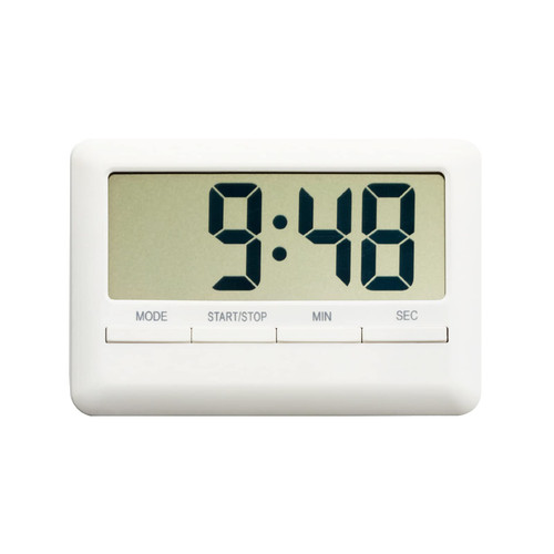 IUPPA LCD Digital Alarm Clock Timer Large Time Manual Countdown for Cooking Shower Study Stopwatch Kitchen Magnetic Electronic Clock