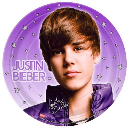 ShindigZ 7 inch Dessert Plates 8-Pack - Justin Bieber ShindigZ 7 inch Dessert Plates 8-Pack - Justin Bieber