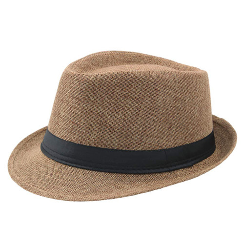 Fedora Hats for Men Wide Brim Panama Hat with Belt Buckle Roll up Hat Belt Buckle Fedora 2022 Fashion Panama Cap