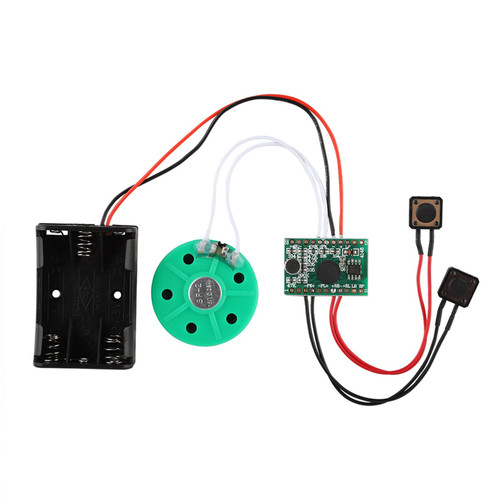 DIY Greeting Card Chip, 30 Seconds Can Record Voice Chip Module Built in Button Button Battery Environmentally for Invitations Handmade Products Dolls Birthday or Christmas Greeting Cards