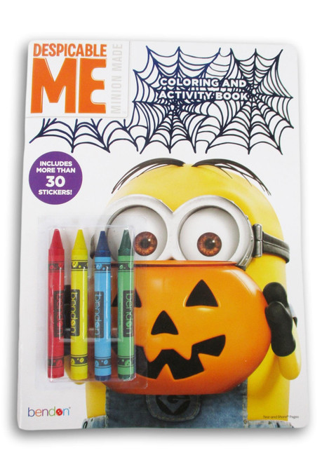 Bendon Despicable Me Halloween Coloring and Activity Book with Crayons and Stickers