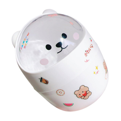 Ciieeo Desktop Trash Can Table Pan Holder Mini Desk Trashcan Countertop Trash Can Desktop Garbage Bin Desktop Dustbin Desk Trash Can Nightstand Trash Can Office Rubbish Truck Plastic Pen