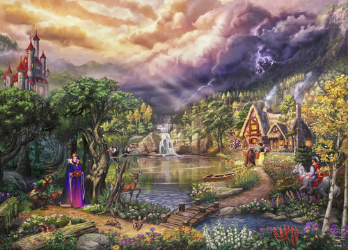 Ceaco - Thomas Kinkade Disney Dreams - Evil Queen - 1000 Piece Jigsaw Puzzle Ceaco - Thomas Kinkade Disney Dreams - Evil Queen - 1000 Piece Jigsaw Puzzle