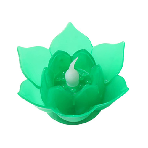 jojofuny 2pcs Diwali Battery Floating Led Candles Buddha Lamp Garden Lights Decorative Fengshui Floating Light Flameless Floating Candles Lotus Desk Light Lotus Lantern The Flowers Wedding