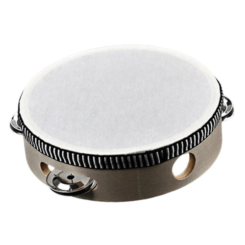OFFSCH Tambourine Toddler Playset Musical Instrument Toddler Instrument for Kids Hand Held Drum Bell Squiz Toys Hand Percussion Hand Jingle Shaker Child Metal Aldult Beat The Drum