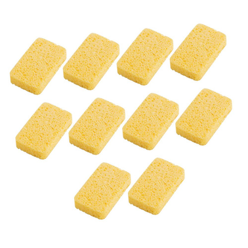 PartyKindom 10pcs Wood Pulp Dish-Washing Sponge Kitchen Washing Cloth Dish Cleaning Towel Kitchen Dishcloth Cellulose Sponges Window Cleaning Brush Cleaning Sponge Wood Pulp Cotton Tableware