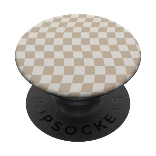 Classic Checkered Vanilla And Cream Vintage Checkerboard PopSockets Standard PopGrip