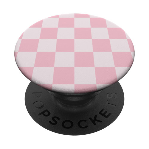 Classic Checkered Checker Checkerboard Blush Pink PopSockets Standard PopGrip