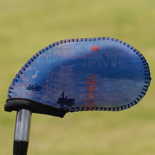 Impression Sunrise by Claude Monet Golf Club Iron Cover - Single