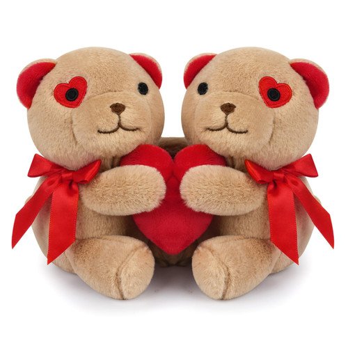 MUFEIRUO Cute Valentines Day Teddy Bear Stuffed Animals Hugging Plush Toy, Valentine Hugging Stuffed Animal Teddy Bear Doll, Valentines Day Gift for Girlfriend