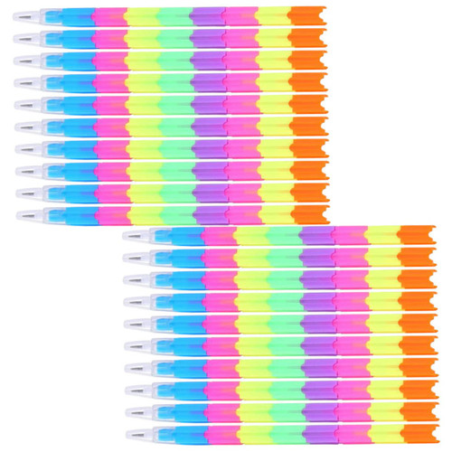 Ciieeo 25pcs Colored Pencils Writing Pens Cartoon Pens Crayon Party Favors Ballpoint Pens Stackable Pencil Kids Crayons Lovely Shaped Stacking Pencils Office Pen Child To Stack Abs