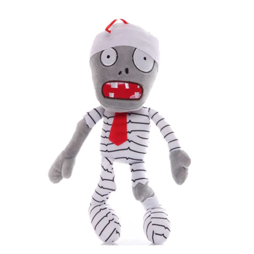 JHESAO 12" Plants and Zombies vs Mummy Plush Zombies Toys Normal Zombie PVZ Plushies 1 2 Stuffed Soft Doll Mummy Zombies New
