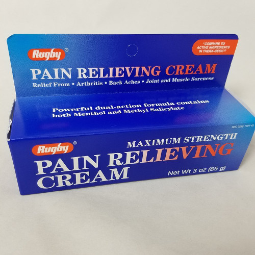 Rugby Maximum Strength Pain Relieving Cream, 3oz. Per Tube (2 Pack)