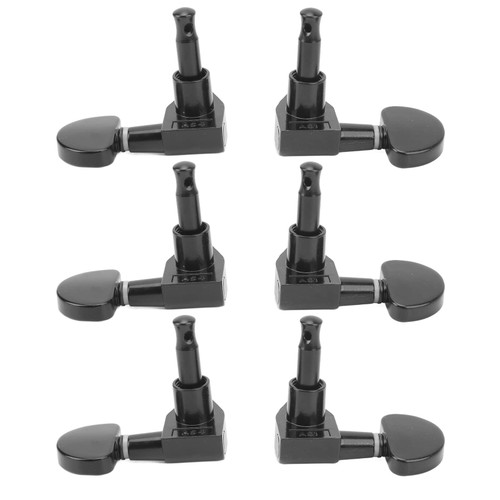 Guitar Tuner Peg Guitar Tuning Peg Guitar Tuner Peg, Decorative Guitar Tuning Keys Semicircle Guitar Tuning Keys for Maintenance Metronomes (Black)