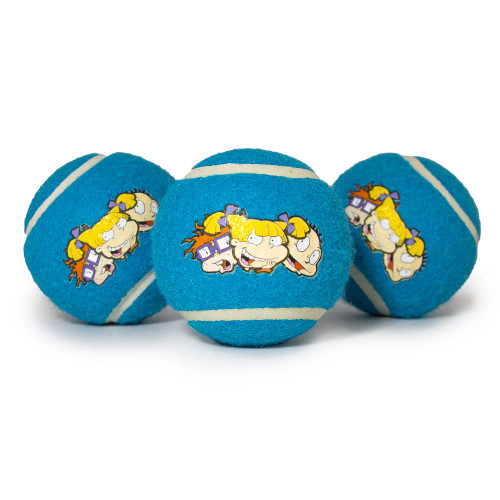 Buckle-Down Dog Toy, Rugrats, Tennis Balls Rugrats 3 Character Faces Blue