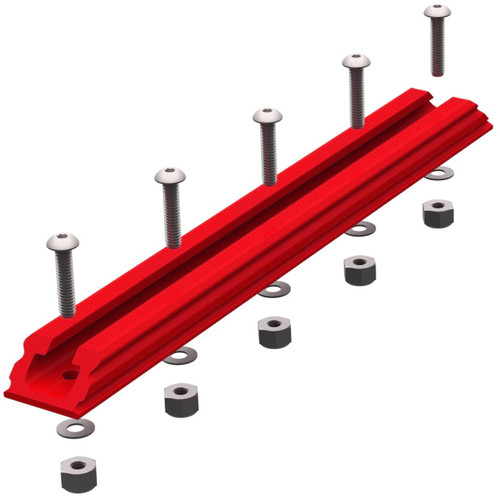 YakAttack GTSL90 GearTrac Kayak Mount Track - Red (8")