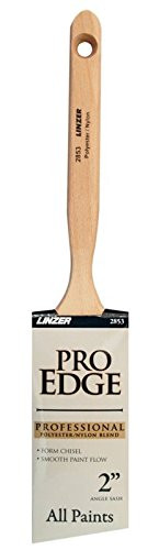 Linzer Products 2853-0200 2" Polyester/Nylon Blend Pro Edge Angle Sash Paint Brush