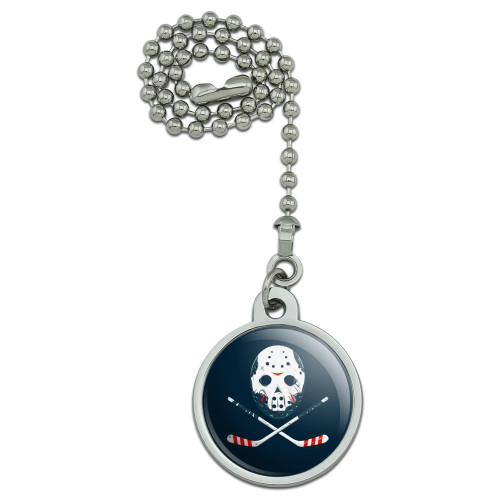GRAPHICS & MORE Hockey Mask Skull Crossbones Stick Ceiling Fan and Light Pull Chain