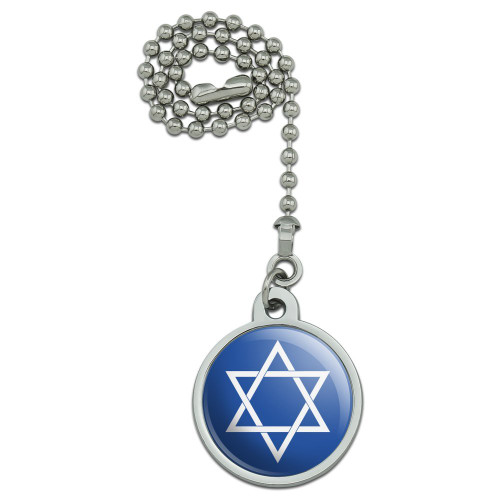 GRAPHICS & MORE Star of David Jewish Israel Ancient Religion Symbol Ceiling Fan and Light Pull Chain