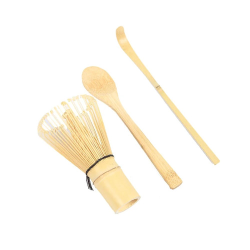 Matcha Whisk Set, Handmade Bamboo Matcha Whisk (Chasen), Traditional Scoop (Chashaku), Tea Spoon, The Perfect Set to Prepare a Traditional Cup of Matcha