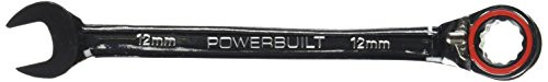 Powerbuilt 644158 Reversible Metric Ratcheting Wrench, 12mm