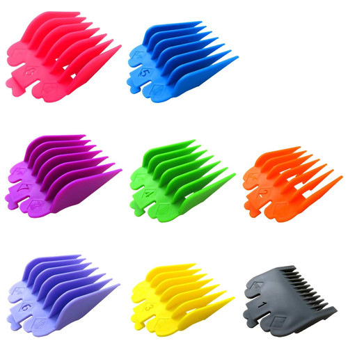8Pcs Hair Clipper Cutting Guides Combs Colored Clipper Guards for Wahl Clipper Trimmer Guards Attachment 8Pcs Hair Clipper Cutting Guides Combs Colored Clipper Guards for Wahl Clipper Trimmer Guards Attachment