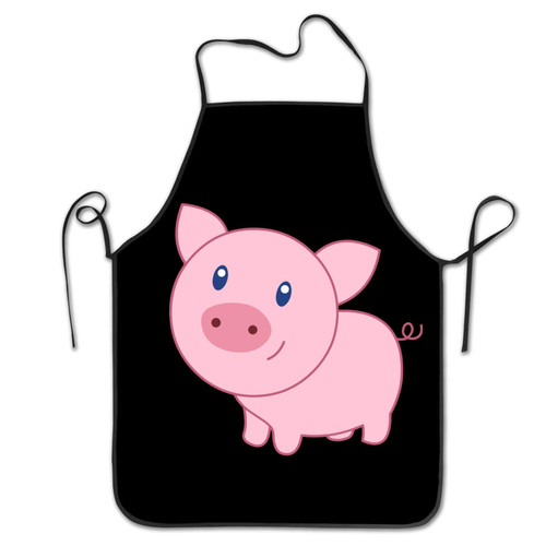 YISHOW Pig Face Adjustable Bib Apron, Washable Unisex Cooking Kitchen Aprons For Chef
