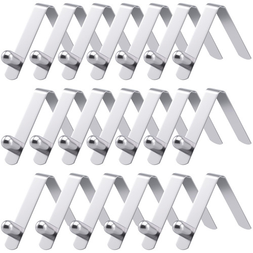 CHANZET Tent Pole Clips 20pcs, Tent Pole Push Button Spring Clip 6mm, Kayak Paddle Clip Spring Snap Clips Locking Tube Pin for Camping Kayak Paddle Tent Pole