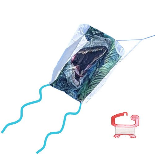 X Kites SuperSled Jurassic World Blue the Velociraptor Nylon Jurassic Park Kite, 32 Inches