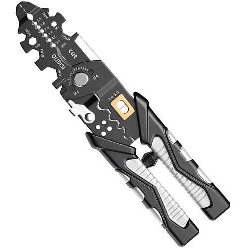 Wire Stripper, Multitool Professional Wire Cutter Precise Wire Stripping Cutter Handheld Cable Stripper Hand Tool Portable Wire Crimping Tool for Electrical Cable Cutting