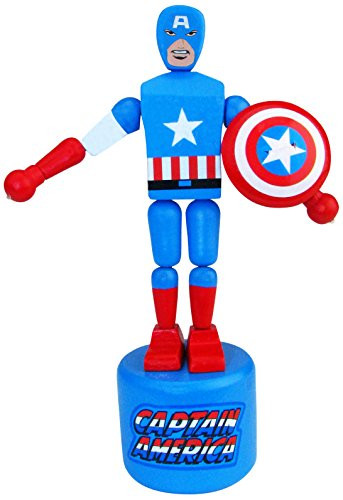 Entertainment Earth Captain America Wood Push Puppet