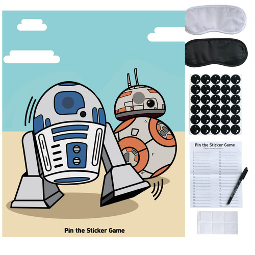 Pin the Sticker Game Birthday Party Supplies for Kids, Pin The Eye on The Robot Games for Boys Girls Kids Birthday Robot Party Favors Decorations