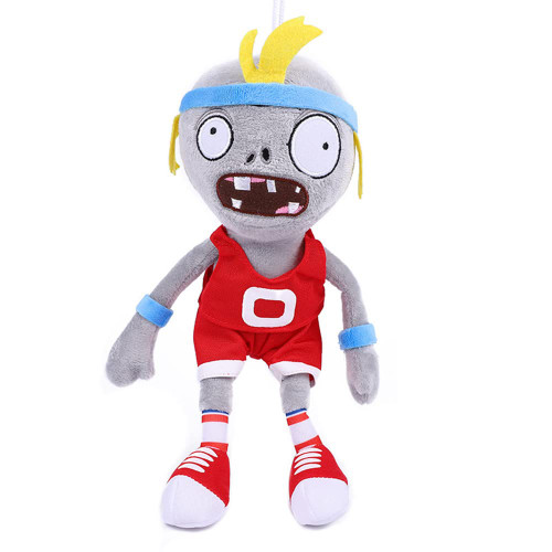 JHESAO 12" Plants and Zombies vs Bascketball Plush Zombies Toys Bascketball Zombies PVZ Plushies 1 2 Stuffed Soft Doll Sport Zombies New