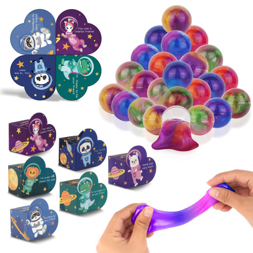 24 Pack Valentines Day Galaxy Slime for kids?Valentines slime with Cards for Valentine Party Favor, Gift Exchange, Valentine's Greeting Cards. 24 Pack Valentines Day Galaxy Slime for kids?Valentines slime with Cards for Valentine Party Favor, Gift Exchange, Valentine's Greeting Cards.