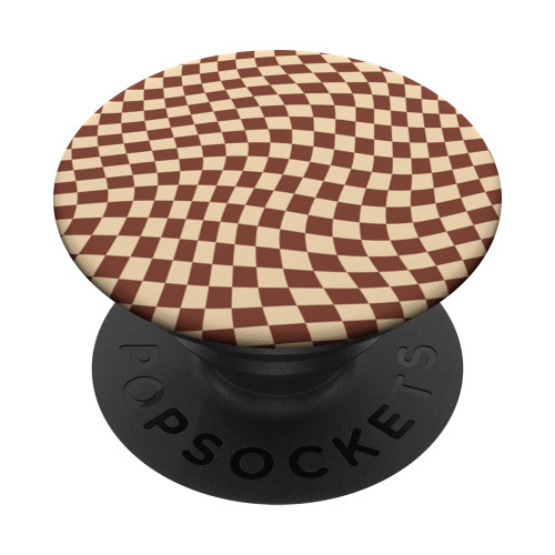 Classic Beige Checkered Checkerboard PopSockets Swappable PopGrip