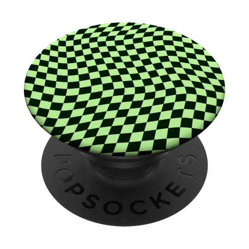 Classic Green Checkered Checkerboard PopSockets Swappable PopGrip