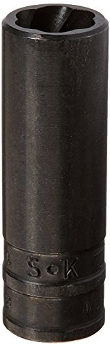 SK Hand Tool 842 12mm Drive Deep Socket Turbo, 3/8-Inch