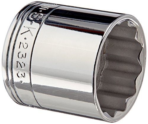 SK Hand Tool 2323 12 Point 23mm Standard Drive Socket, 3/8-Inch, Chrome