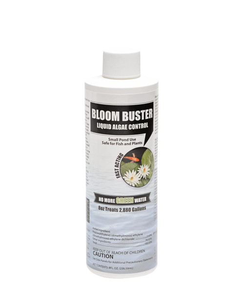 Bloom Buster Algae Control for Fish Ponds & Water Gardens - 8 Ounces - Safe for Koi Fish, Goldfish & Plants - Controls Algae in Ponds & Water Features, EPA Registered