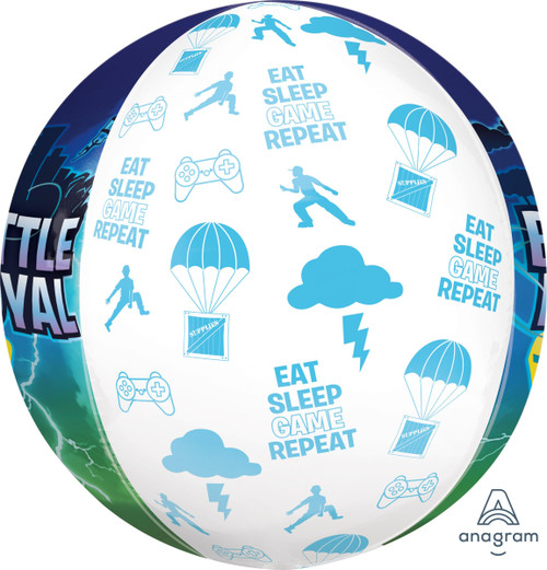 Anagram 16" Battle Royal Orbz Foil Balloon, Multicolor Anagram 16" Battle Royal Orbz Foil Balloon, Multicolor