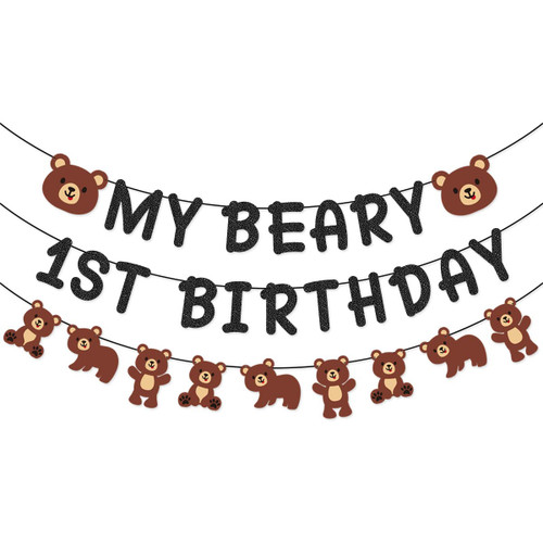 My Beary 1st Birthday Banner for Teddy Bear First Birthday Bear Themed 1st Birthday Decorations My Beary 1st Birthday Banner for Teddy Bear First Birthday Bear Themed 1st Birthday Decorations