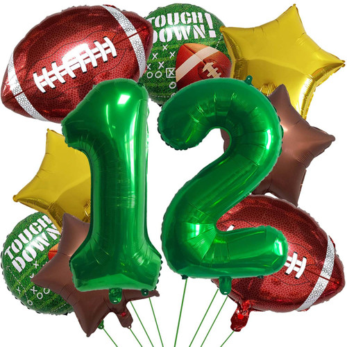 Football Balloon set Football Birthday Decorations 12th Birthday Balloon Rugby Gold Brown Star Rugby Field Balloon for Touchdown Sports Theme Football Party Supplies Birthday Party Decorations 10Pcs Football Balloon set Football Birthday Decorations 12th Birthday Balloon Rugby Gold Brown Star Rugby Field Balloon for Touchdown Sports Theme Football Party Supplies Birthday Party Decorations 10Pcs