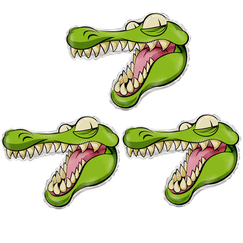 3 Pieces Crocodile foil Balloons Alligator Themed Balloons Alligator Birthday Party Supplies Wild Animal Party Supplies Reptile Party Baby Shower Birthday Party Decorations